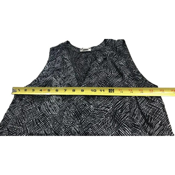 Converse One Star Womens Sleeveless V-Neck Shirt Blouse Top Small S Black White - Picture 10 of 12